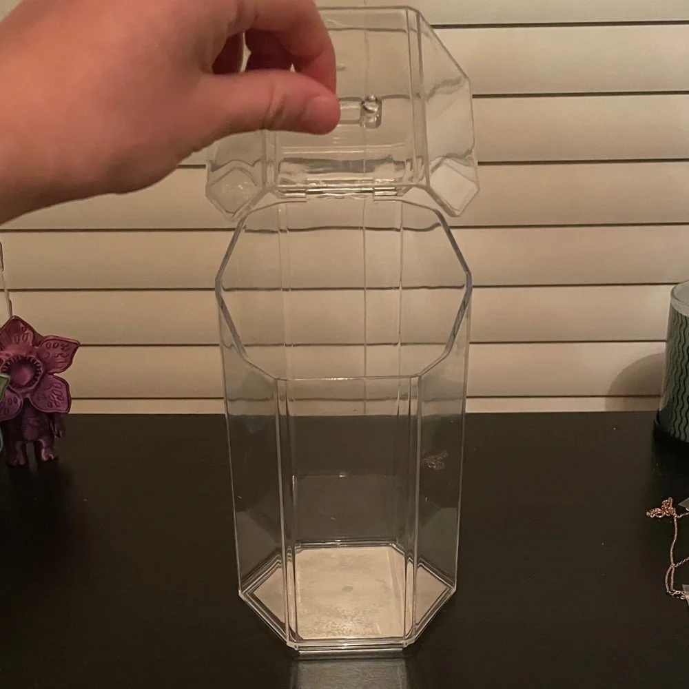 Hexagonal Glitter Acrylic Storage